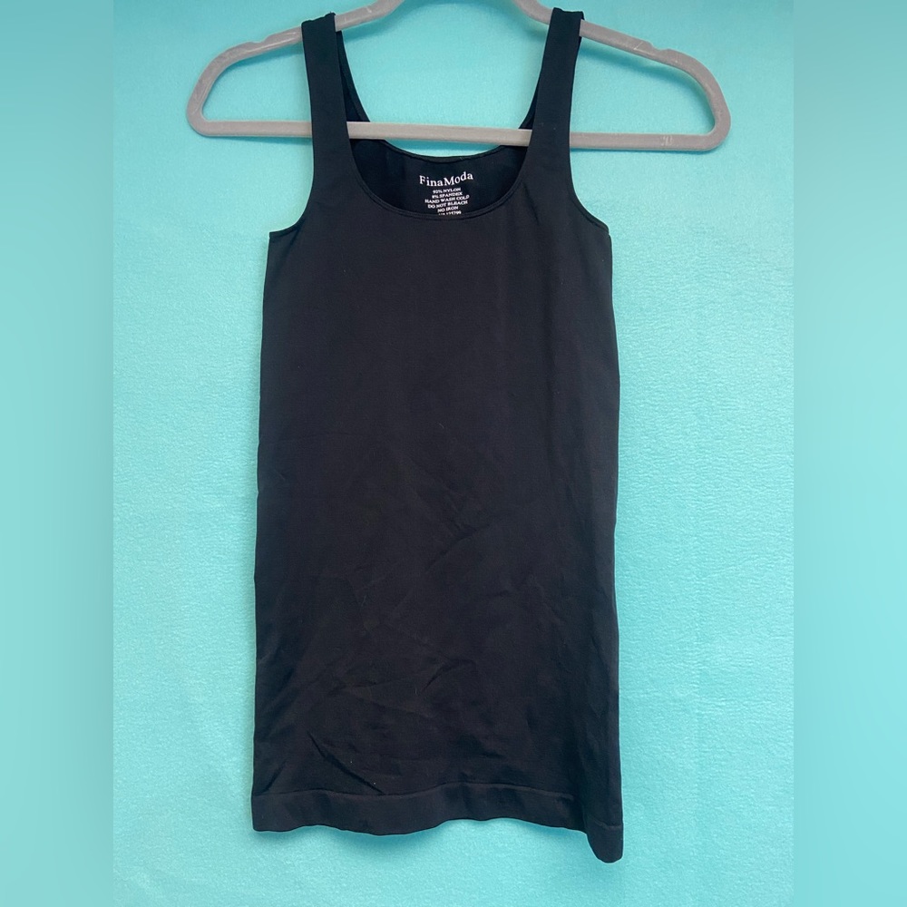 Fina Moda Black Stretch Tank OSFM
